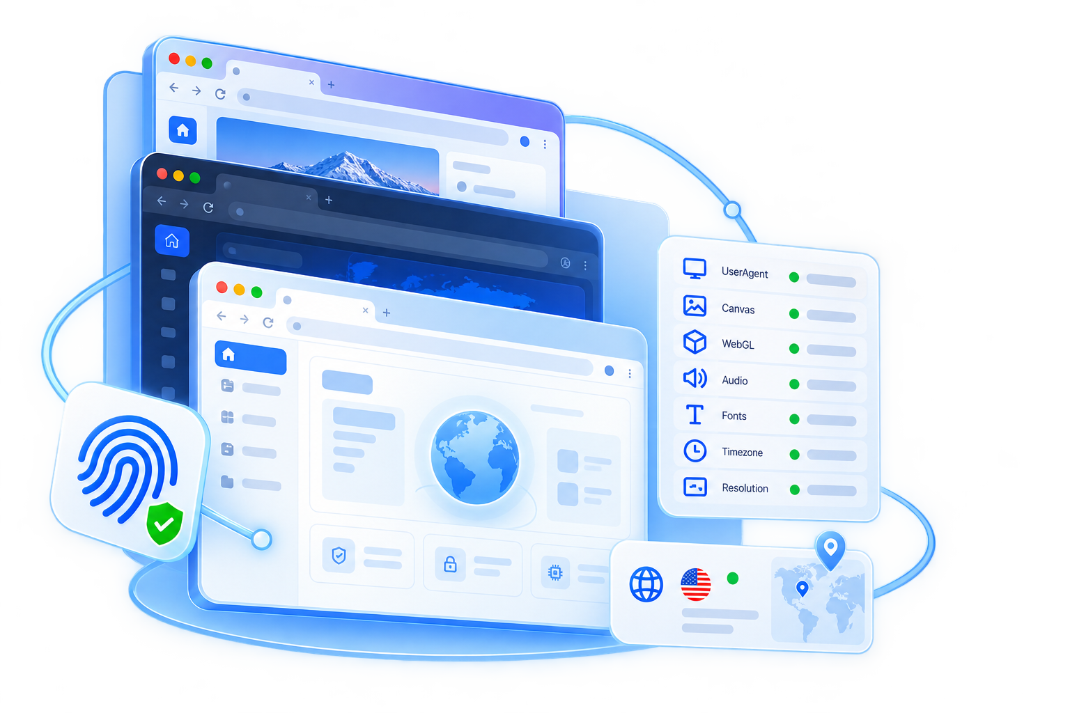 Isolated fingerprint environment